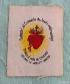 Militaria: Detente bala. Insignias utilizadas por combatientes Nacionales, requete, carlistas,Guerra Civil